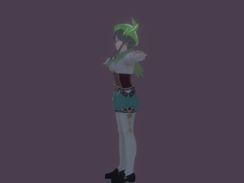 3DsMax Biped model Genshin impact Venti cosplay 3D 모델