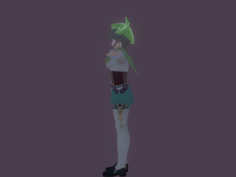 3DsMax Biped model Genshin impact Venti cosplay 3D 모델