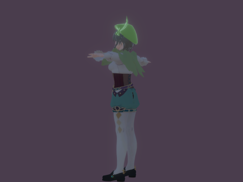 3DsMax Biped model Genshin impact Venti cosplay 3D 모델