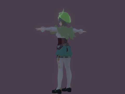 3DsMax Biped model Genshin impact Venti cosplay 3D 모델