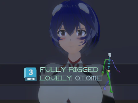 3DsMax बाइपेड मॉडल री अयानामी 3D मॉडल