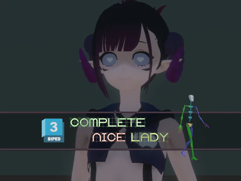 3DsMax बाइपेड मॉडल विलिनिला 3D मॉडल