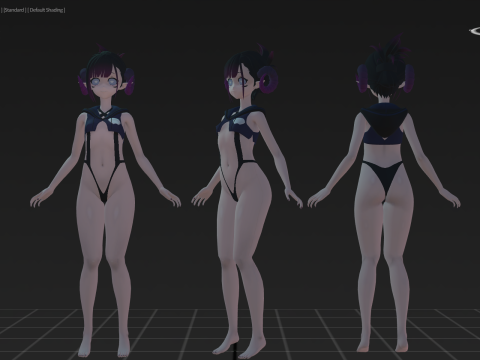 3DsMax Biped model Vilinyla Model 3D