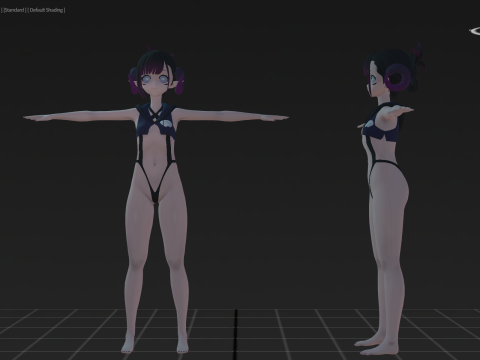 3DsMax Biped model Vilinyla Model 3D