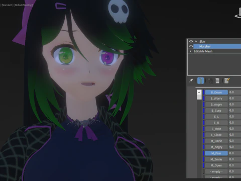 3DsMax Biped model Haruno 3D Model