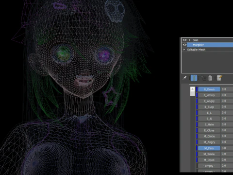 3DsMax Biped model Haruno 3D Model