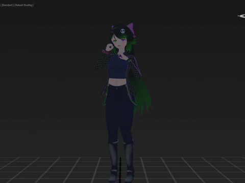 3DsMax Biped model Haruno 3D Model