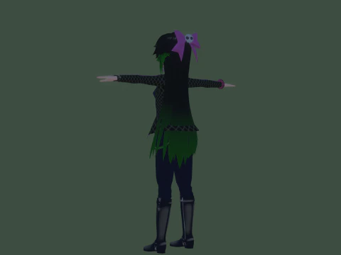 3DsMax Biped model Haruno 3D Model