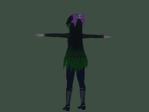 3DsMax Biped model Haruno 3D Model