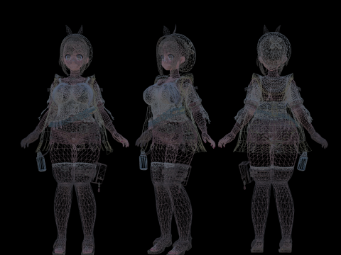 3DsMax Biped model StoutReisalin 3D Model