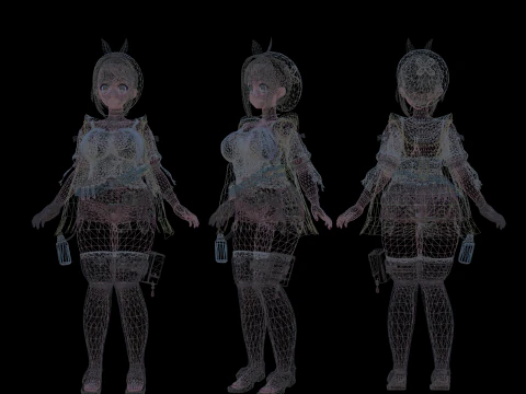 3DsMax Biped model StoutReisalin 3D Model