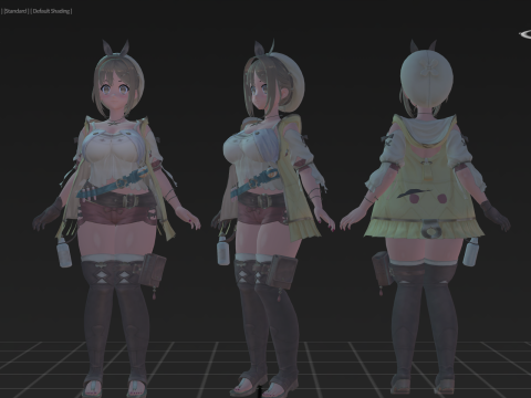 3DsMax Biped model StoutReisalin 3D Model