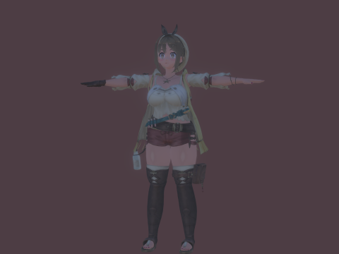 3DsMax Biped model StoutReisalin 3D Model