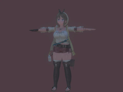 3DsMax Biped model StoutReisalin 3D Model