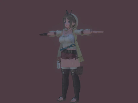 3DsMax Biped model StoutReisalin 3D Model