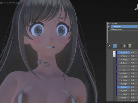 3DsMax Biped model Kizuna Model 3D