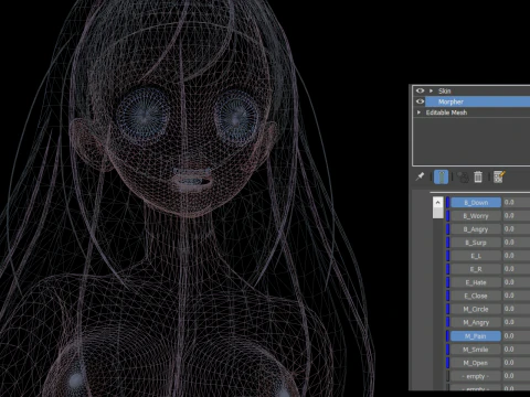 3DsMax Biped model Kizuna 3D Model