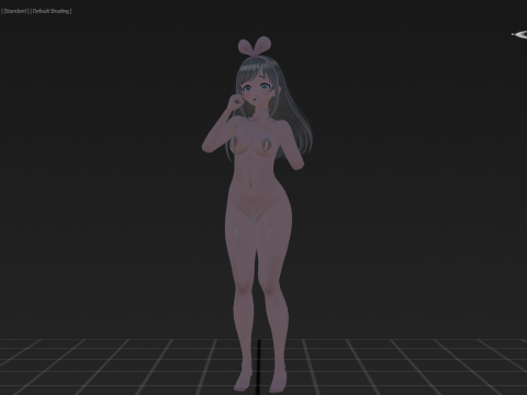 3DsMax Biped model Kizuna Model 3D
