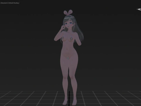 3DsMax Biped model Kizuna 3D Model