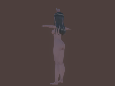 3DsMax Biped model Kizuna Model 3D