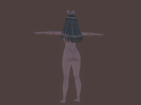 3DsMax Biped model Kizuna Model 3D