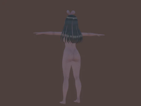 3DsMax Biped model Kizuna 3D Model