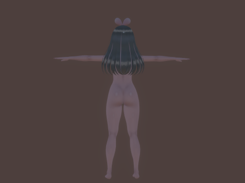 3DsMax Biped model Kizuna Model 3D