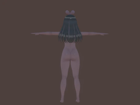3DsMax Biped model Kizuna 3D Model