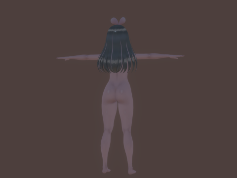 3DsMax Biped model Kizuna Model 3D