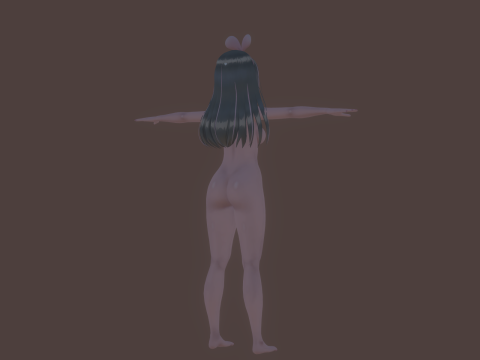 3DsMax Biped model Kizuna Model 3D