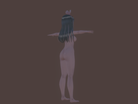 3DsMax Biped model Kizuna Model 3D