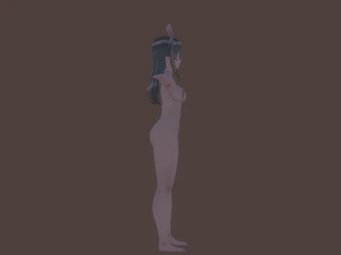 3DsMax Biped model Kizuna 3D Model