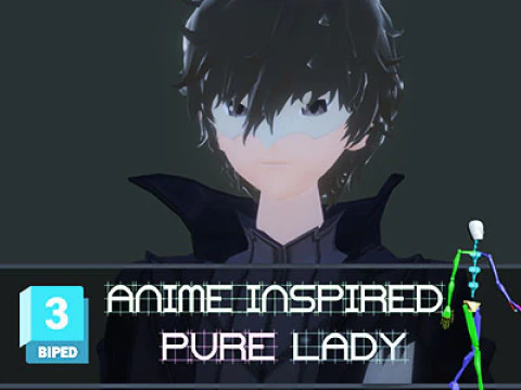 3DsMax Biped model Persona5 Joker Battle 3D Model