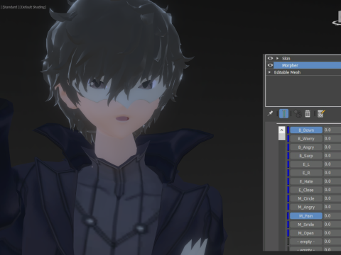 3DsMax Biped model Persona5 Joker Battle 3D Model
