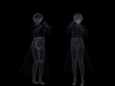 3DsMax Biped model Persona5 Joker Battle 3D Model