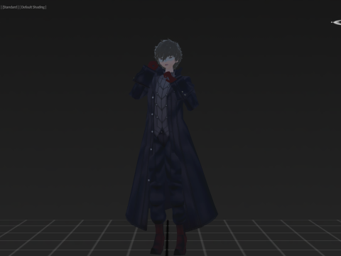3DsMax Biped model Persona5 Joker Battle 3D Model