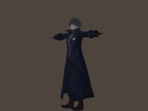 3DsMax Biped model Persona5 Joker Battle 3D Model