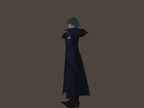 3DsMax Biped model Persona5 Joker Battle 3D Model