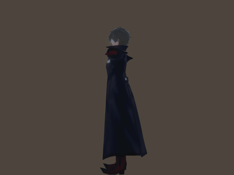 3DsMax Biped model Persona5 Joker Battle 3D Model
