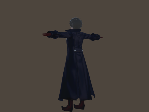 3DsMax Biped model Persona5 Joker Battle 3D Model
