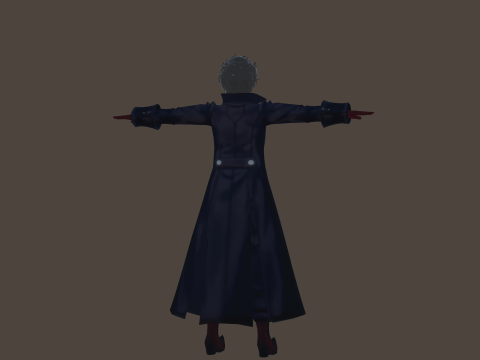 3DsMax Biped model Persona5 Joker Battle 3D Model