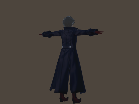 3DsMax Biped model Persona5 Joker Battle 3D Model