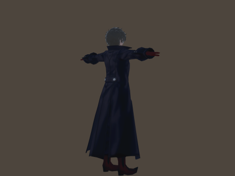 3DsMax Biped model Persona5 Joker Battle 3D Model