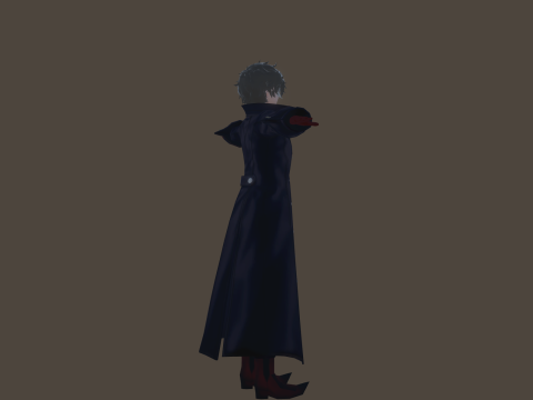 3DsMax Biped model Persona5 Joker Battle 3D Model