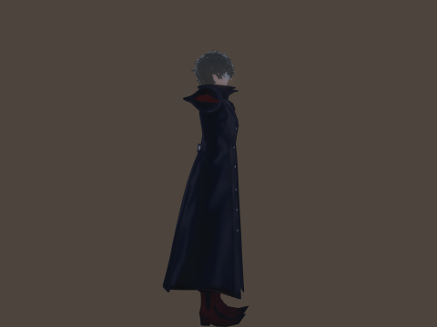 3DsMax Biped model Persona5 Joker Battle 3D Model