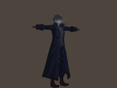 3DsMax Biped model Persona5 Joker Battle 3D Model