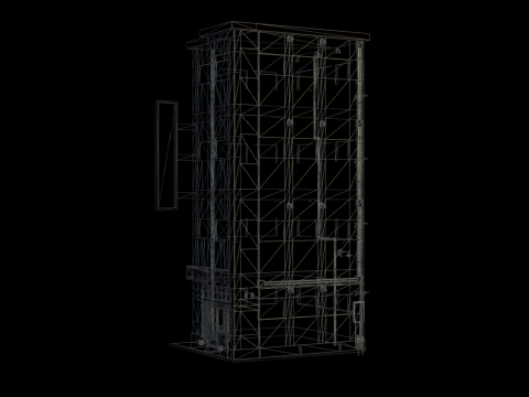 Japan Street Building - Heisei style 3D Model