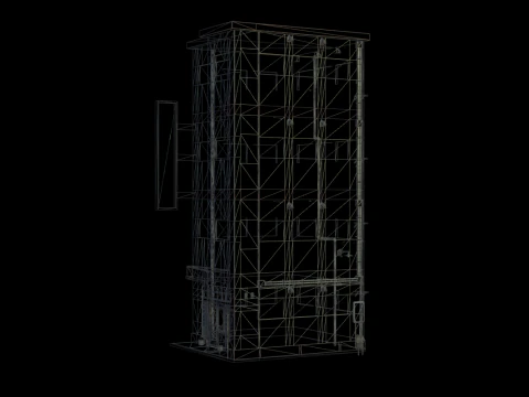 Japan Street Building - Heisei style 3D Model