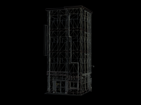 Japan Street Building - Heisei style 3D Model