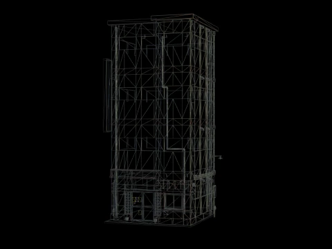 Japan Street Building - Heisei style 3D Model